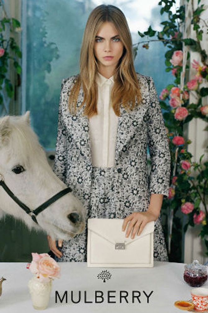 Cara Delevingne's SS14 animal-lover Mulberry campaign