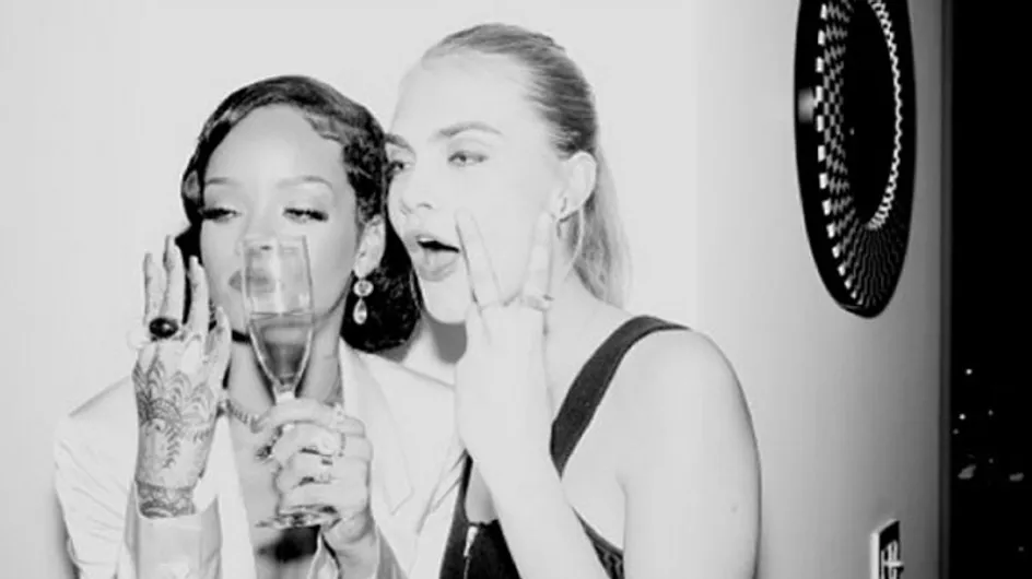 Rihanna and Cara Delevingne celebrated New Year's Eve in style