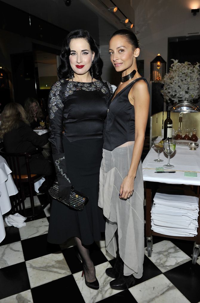 Nicole Richie & Dita Von Teese