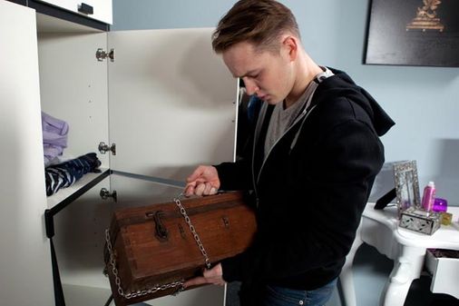 Jason finds Patrick's secret box