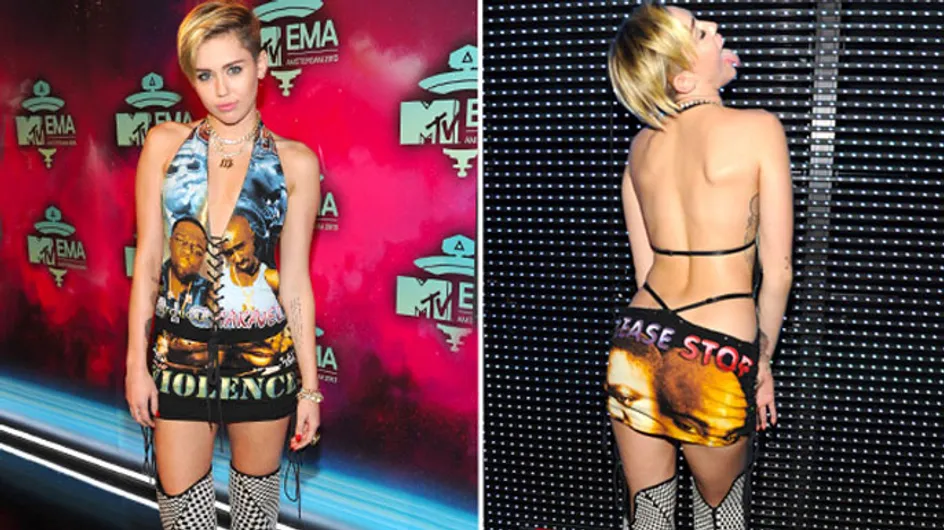 Twerking, Tupac, and thongs: Miley's unforgettable get-ups