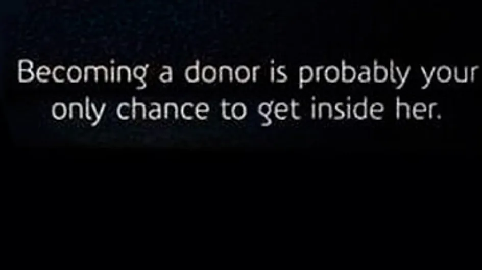 Una campaña publicitaria de donación de órganos utiliza como "claim" el sexismo