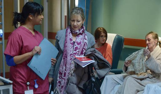 Carol attends her first chemotherapy session