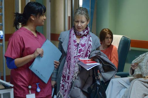 Carol attends her first chemotherapy session