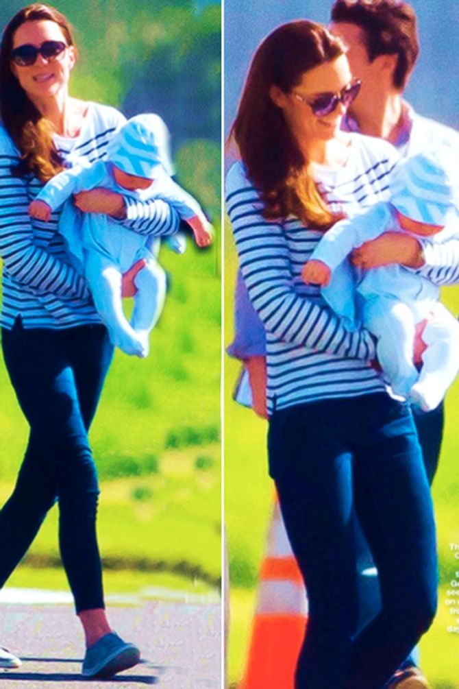 Kate Middleton and George