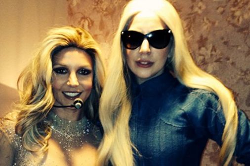 Britney und Lady Gaga backstage in Las Vegas