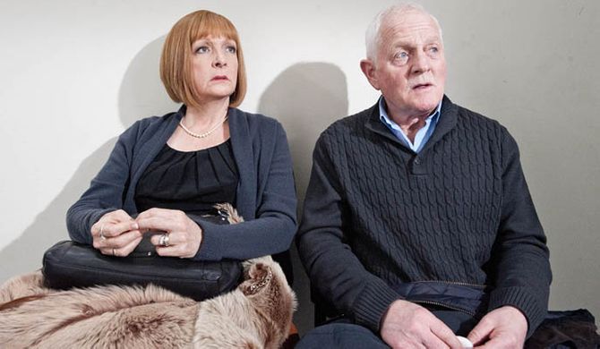 Val and Eric wait for the results