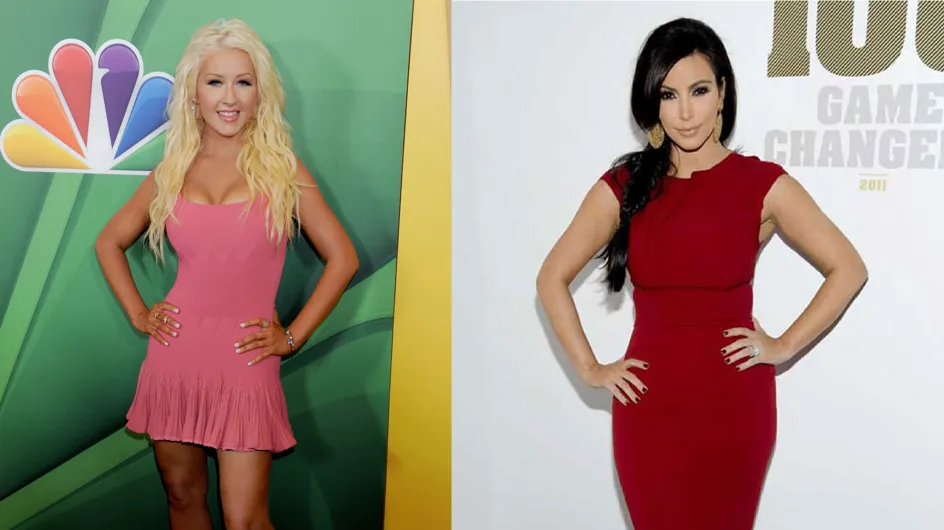 Saint-Valentin : Kim Kardashian couverte de roses, Christina Aguilera fiancée (Photos)