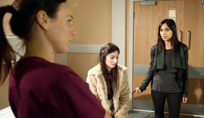 Leyla goes to Priya’s scan with her