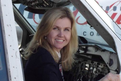 Una de las mujeres piloto de FedEx