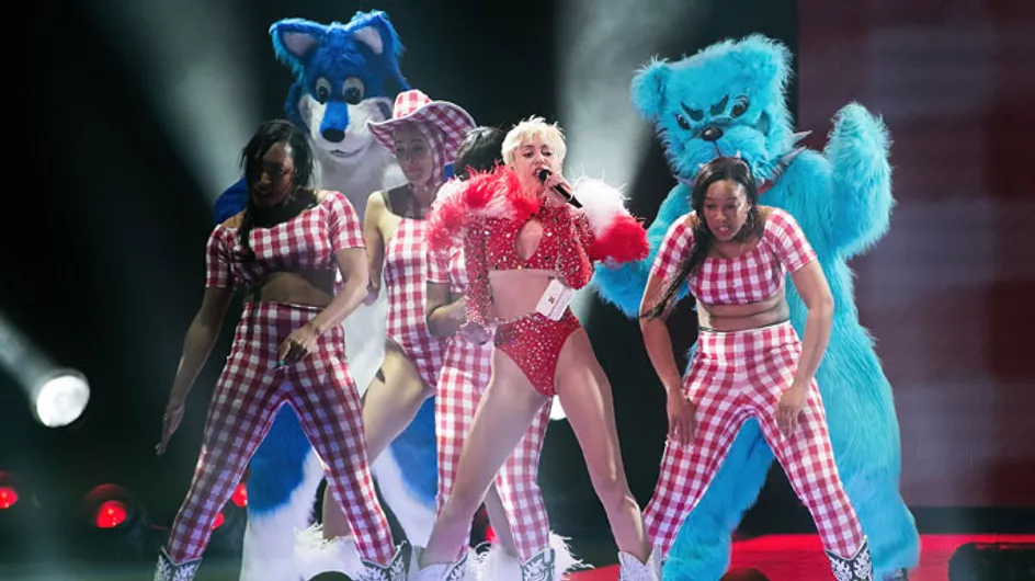 Miley Cyrus is topless on "Adore You" remix cover and other recent shenanigans