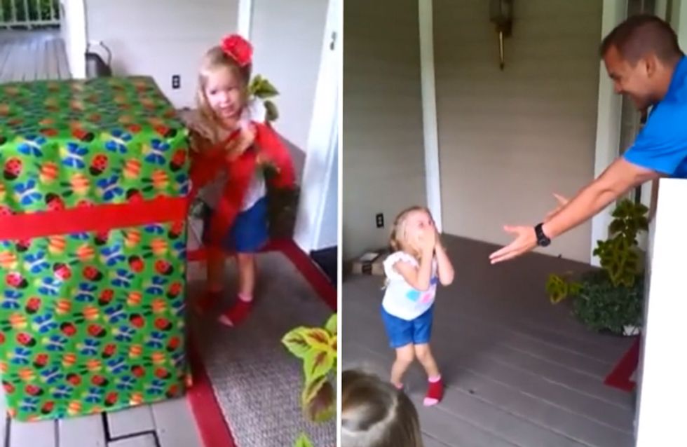 ¿Cuál es el mejor regalo que puede recibir una niña? ¡Su papá!