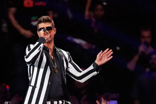 Robin Thicke and Miley Cyrus