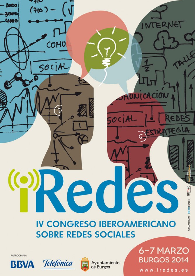 Cartel del IV Congreso Iberoamericano sobre Redes Sociales