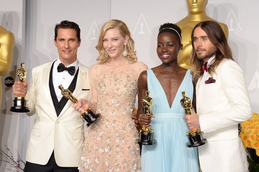 Matthew McConaughey, Cate Blanchett, Lupita Nyong'o en Jared Leto