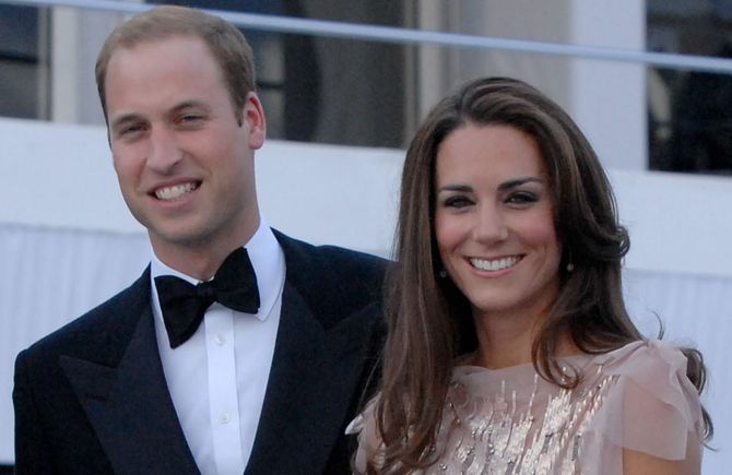 Prinz William und seine Frau Catherine
