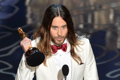 Jared Leto mit seinem Oscar