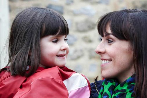 Donna and her daughter April arrive
