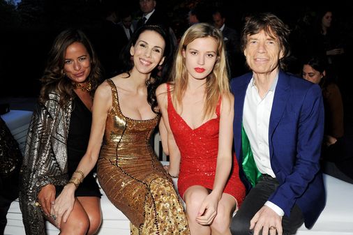 L'Wren Scott, Mick Jagger y Georgia May Jagger