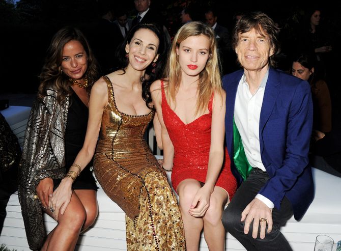 L'Wren Scott, Mick Jagger y Georgia May Jagger