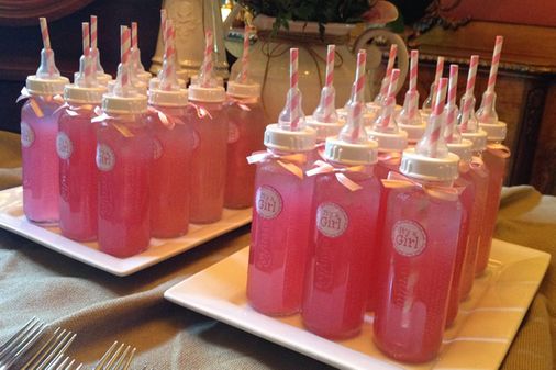 Botellas para Baby Shower