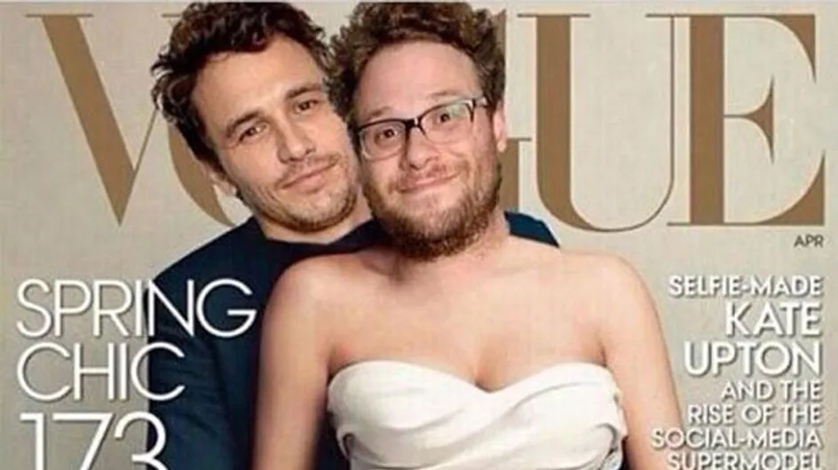 Seth Rogan and James Franco Spoof Kim Kardashian and Kanye West Vogue Cover- Our Fave Kimye Spoofs