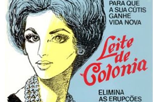 Comercial antigo do leite de Colônia