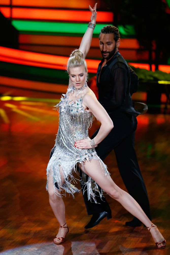 Larissa Marolt mit Tanzpartner Massimo Sinató