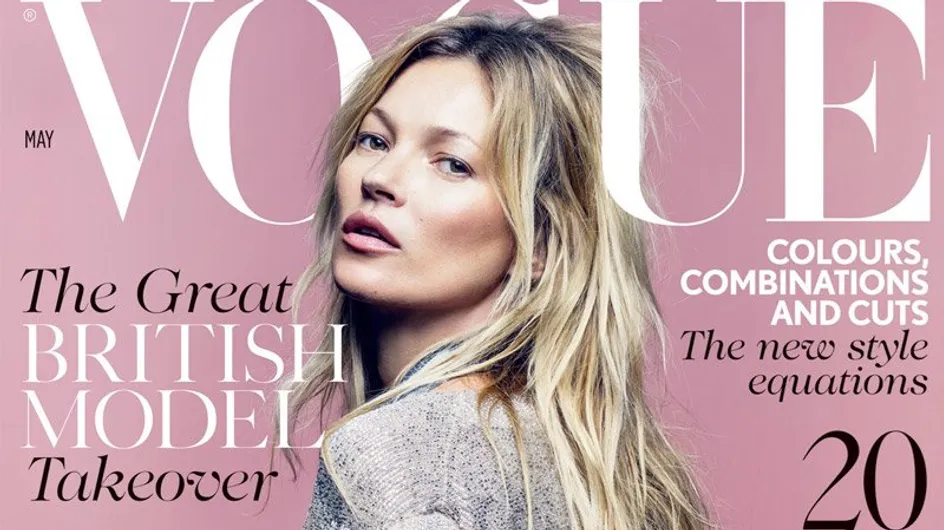 Kate Moss célèbre sa 35ème couverture pour Vogue