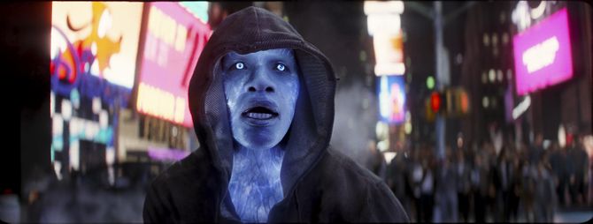 Jamie Foxx als 'Electro' in 'The Spiderman Spiderman 2'