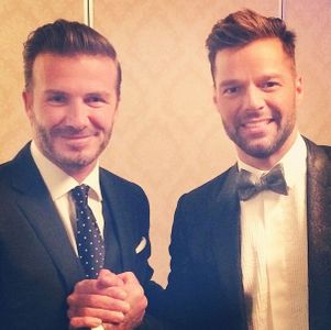 Ricky Martin y David Beckham