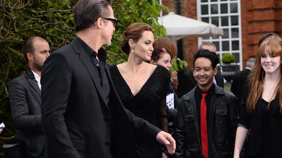 Angelina Jolie et Brad Pitt embarquent leur fils sur le tapis rouge (Photos)