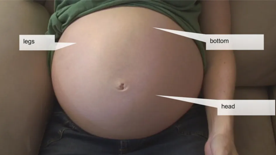 Un bébé qui bouge dans le ventre de sa maman : La vidéo qui va vous faire fondre