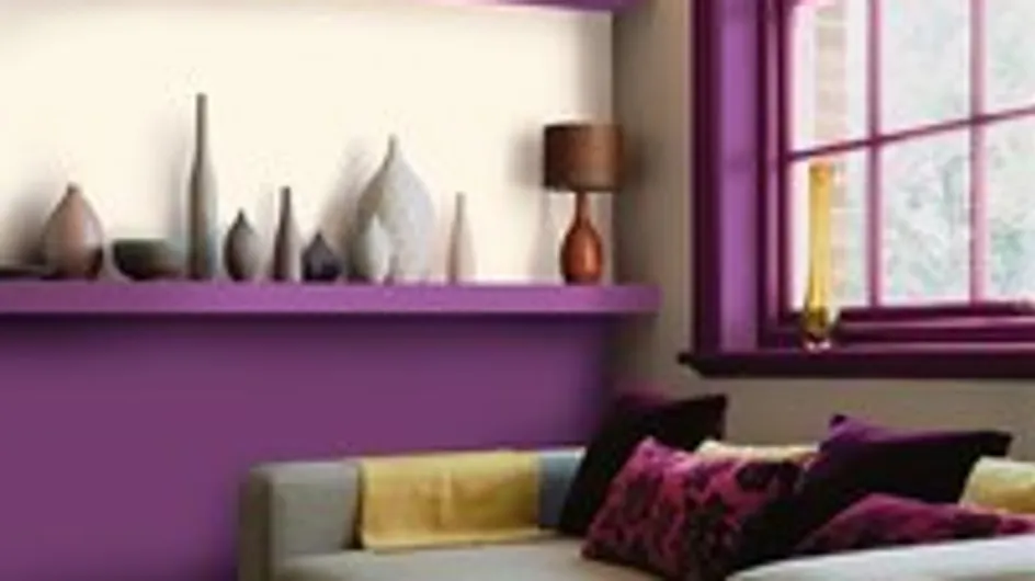 El violeta en decoración
