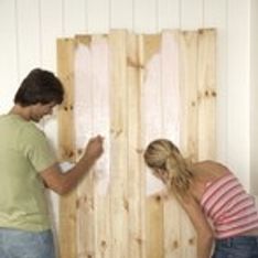 Cómo colocar láminas de madera