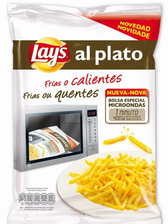 Lay's al plato: ¡patatas al microondas!