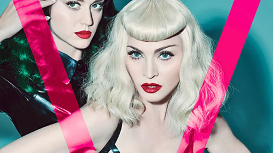 Madonna et Katy Perry : Tenues hot pour la Une de V magazine (Photos)