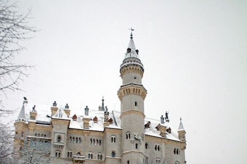 Castelo de Neuschwanstein no inverno