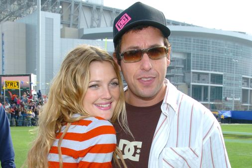 Drew Barrymore mit Kollege Adam Sandler