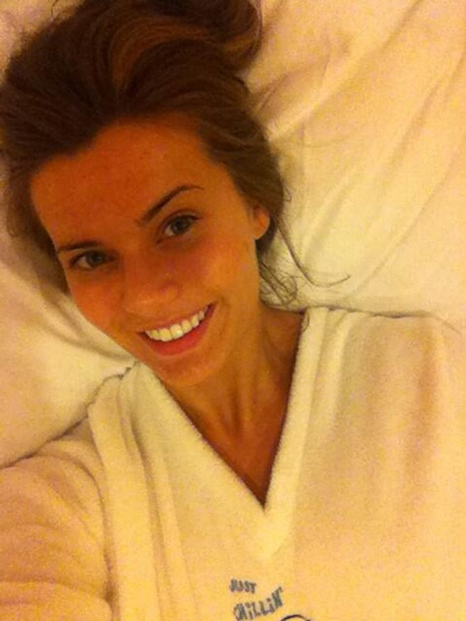 Een surfer zonder make-up