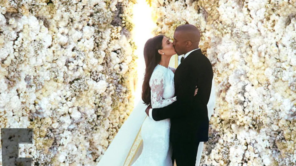 ¡Al fin! Primeras fotos de Kim Kardashian vestida de novia