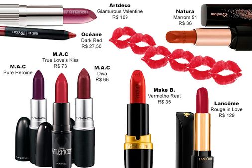 Vermelho, roxo ou marrom?