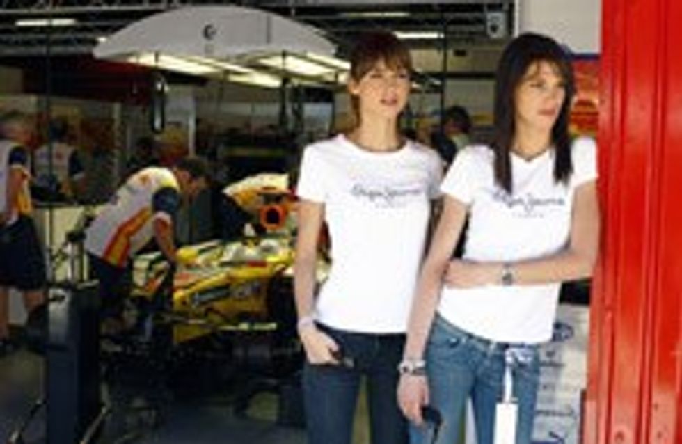 Laura Sánchez y Ariadne Artiles de Pepe Jeans en Montmeló