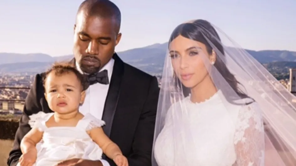 Kim Kardashian, Kanye West et North : Une jolie photo de famille pour leur mariage