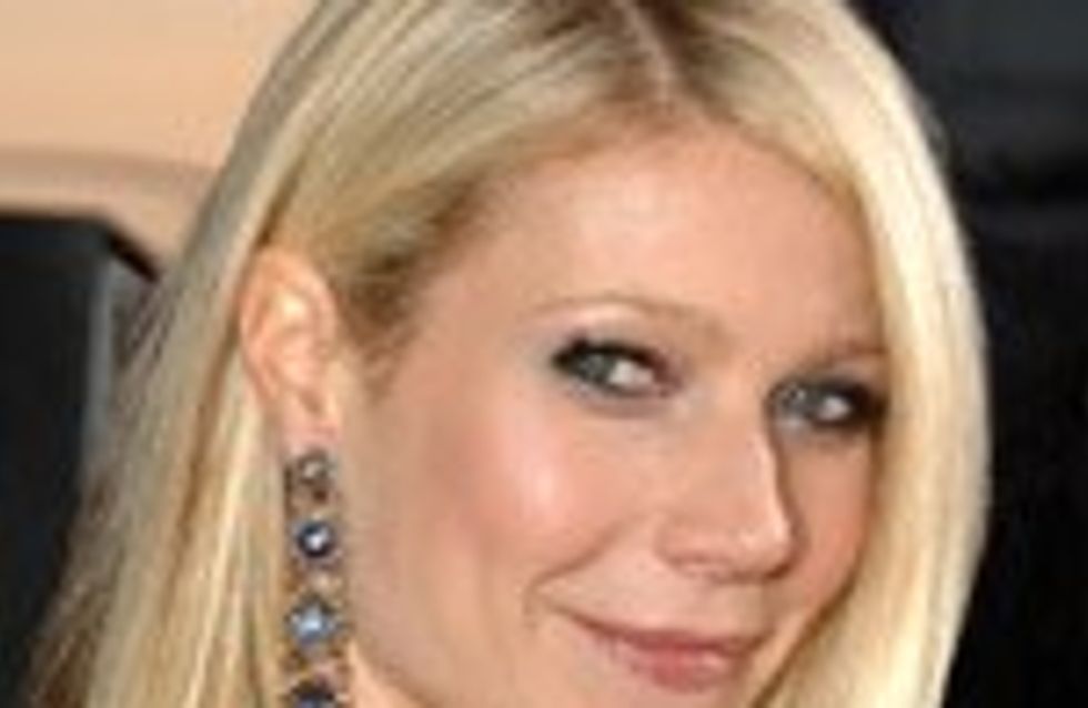 Gwyneth Paltrow maquillada por Estée Lauder en el estreno de Ironman