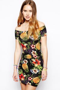 Jurk Asos met ananas motief - 25,28 €