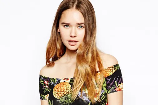 Jurk Asos met ananas motief - 25,28 €