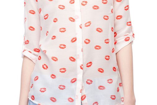 Bloes Stradivarius rode lippen motief - 15,95 €
