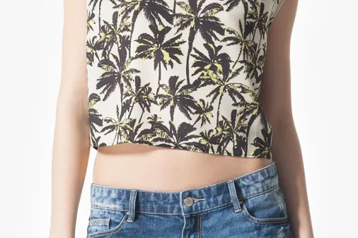 Tee-shirt Stradivarius imprimé palmier - 19,95 €
