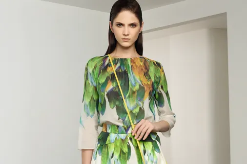 Tenue Longchamp imprimé tropical